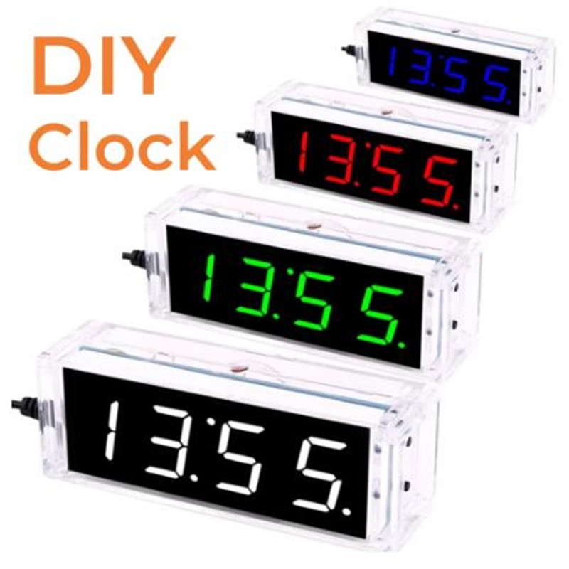 Diy Electronics Learning Kit - DIY デジタル時計キット表示日付週温度アラーム DS1302 はんだ付けプロジェクト学習練習はんだ DIY 電子キット