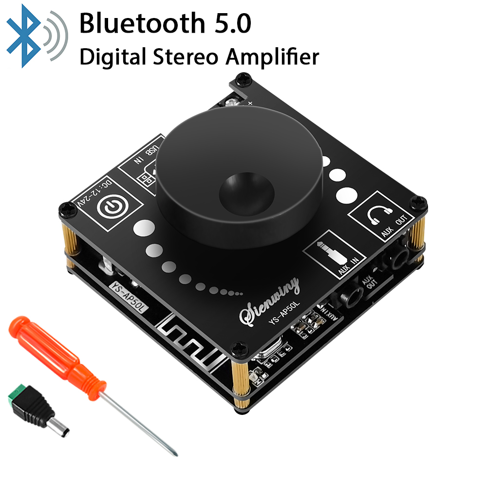 Diy Audio Electronics Kit - DIYオーディオ改造モジュール 50W×2 ミニデジタルステレオアンプ スピーカーパワーアンプボードモジュール Bluetooth 5.0