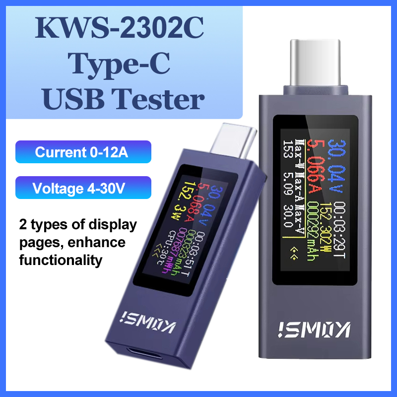 KWS-2302C Type-C USB テスター多機能デジ - Logic Analyzer Usb のレビューと価格